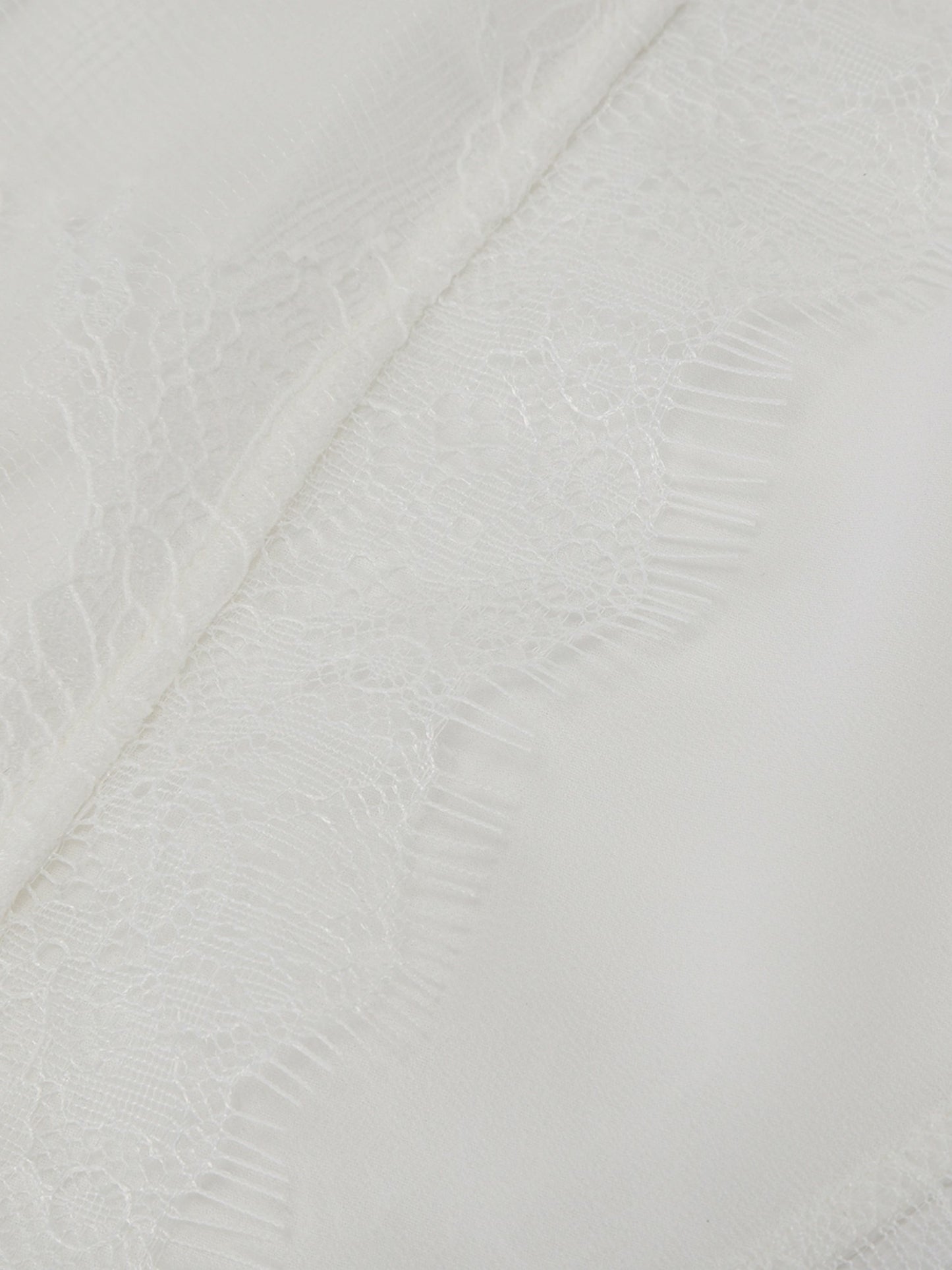 Nana Jacqueline Sylvie Lace-Trim White Headscarf White