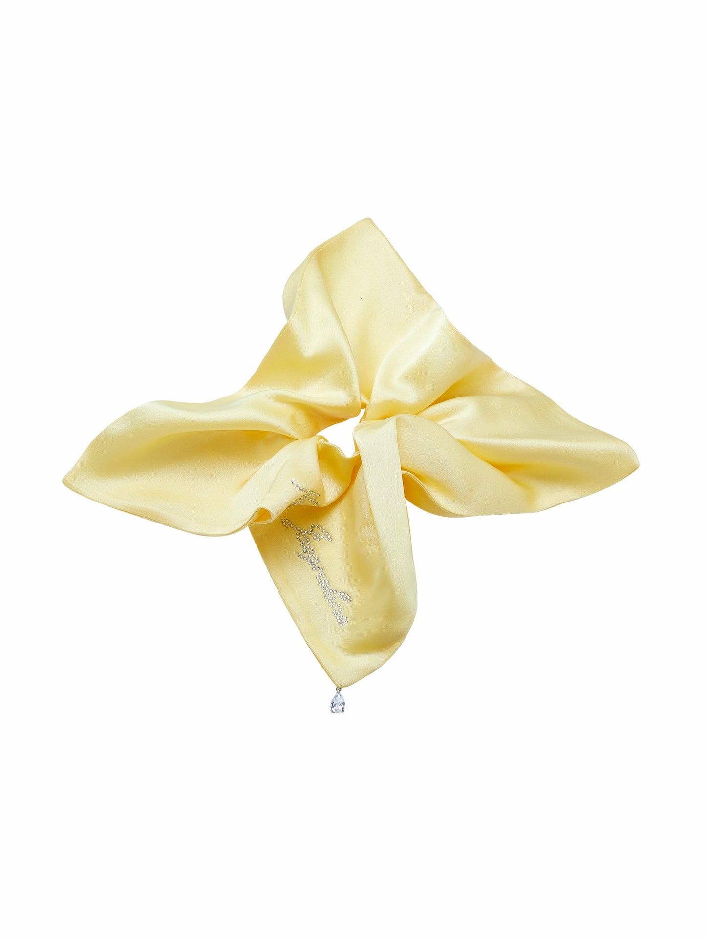 Nana Jacqueline Charlotte Crystal Bow Yellow Hair Tie Yellow