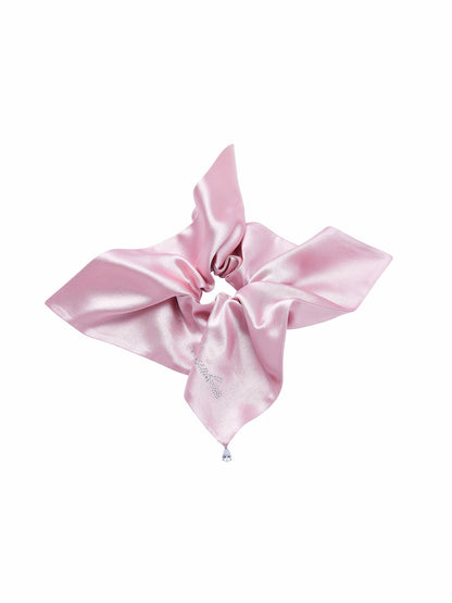 Nana Jacqueline Charlotte Crystal Bow Pink Hair Tie Pink