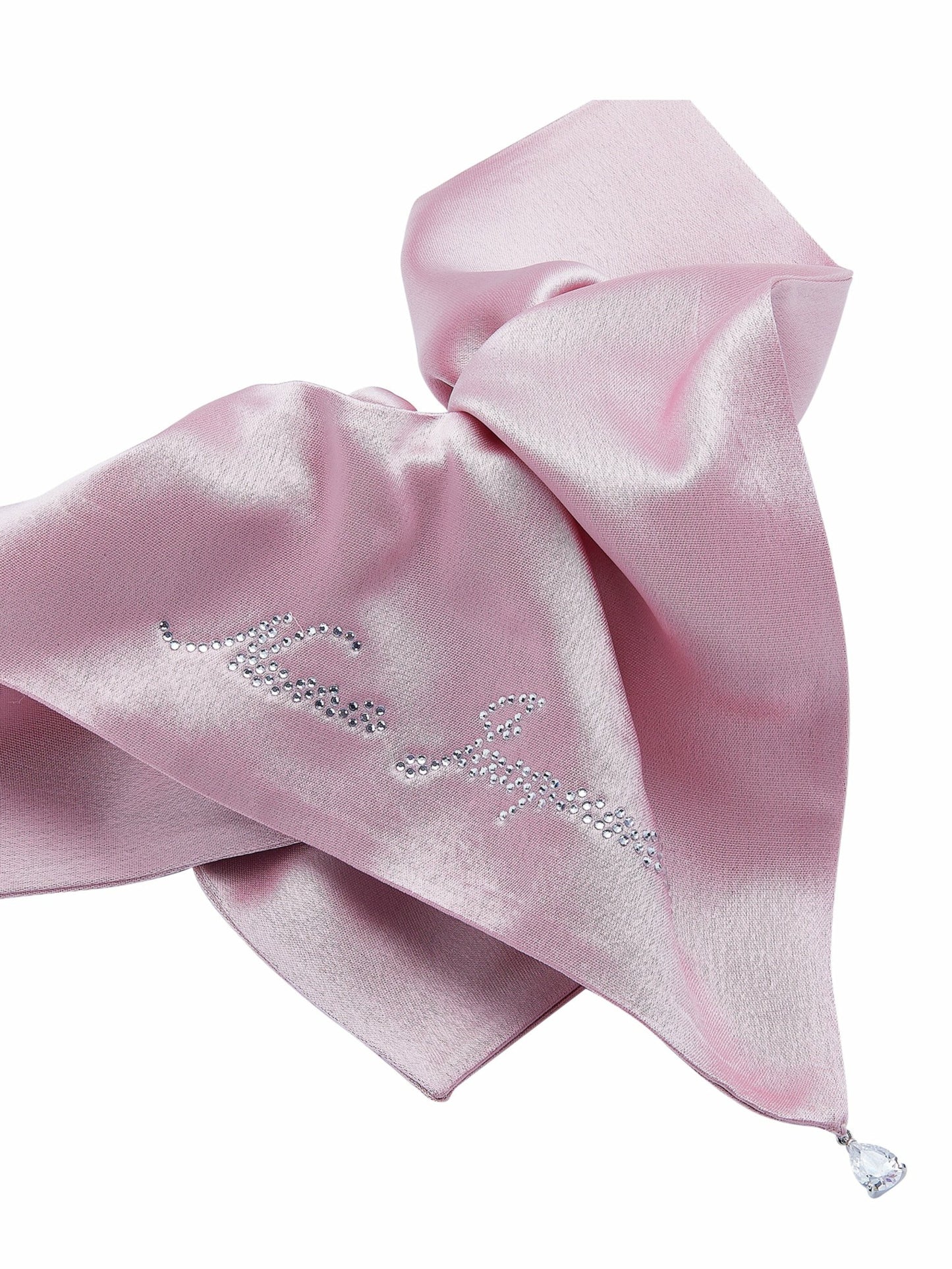 Nana Jacqueline Charlotte Crystal Bow Pink Hair Tie Pink