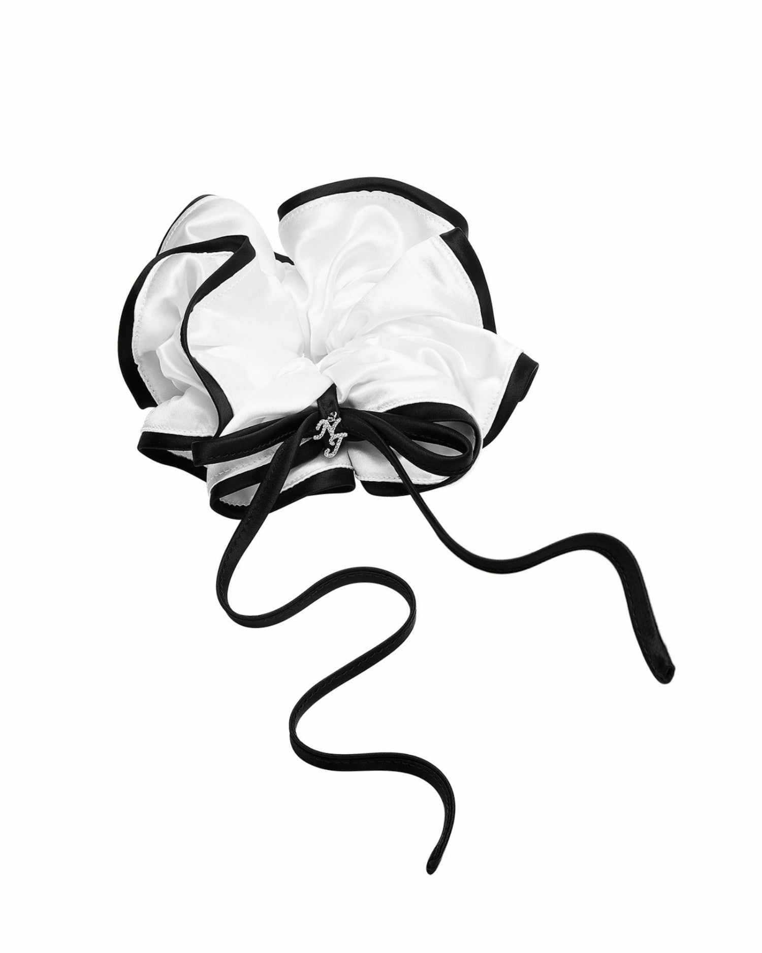 Nana Jacqueline Marlene Scrunchie: White Scrunchie for Bridal Shower White