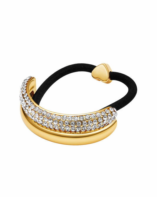 Nana Jacqueline Théa Hair Tie: Gold Hair Tie for Evening Hairstyles Gold
