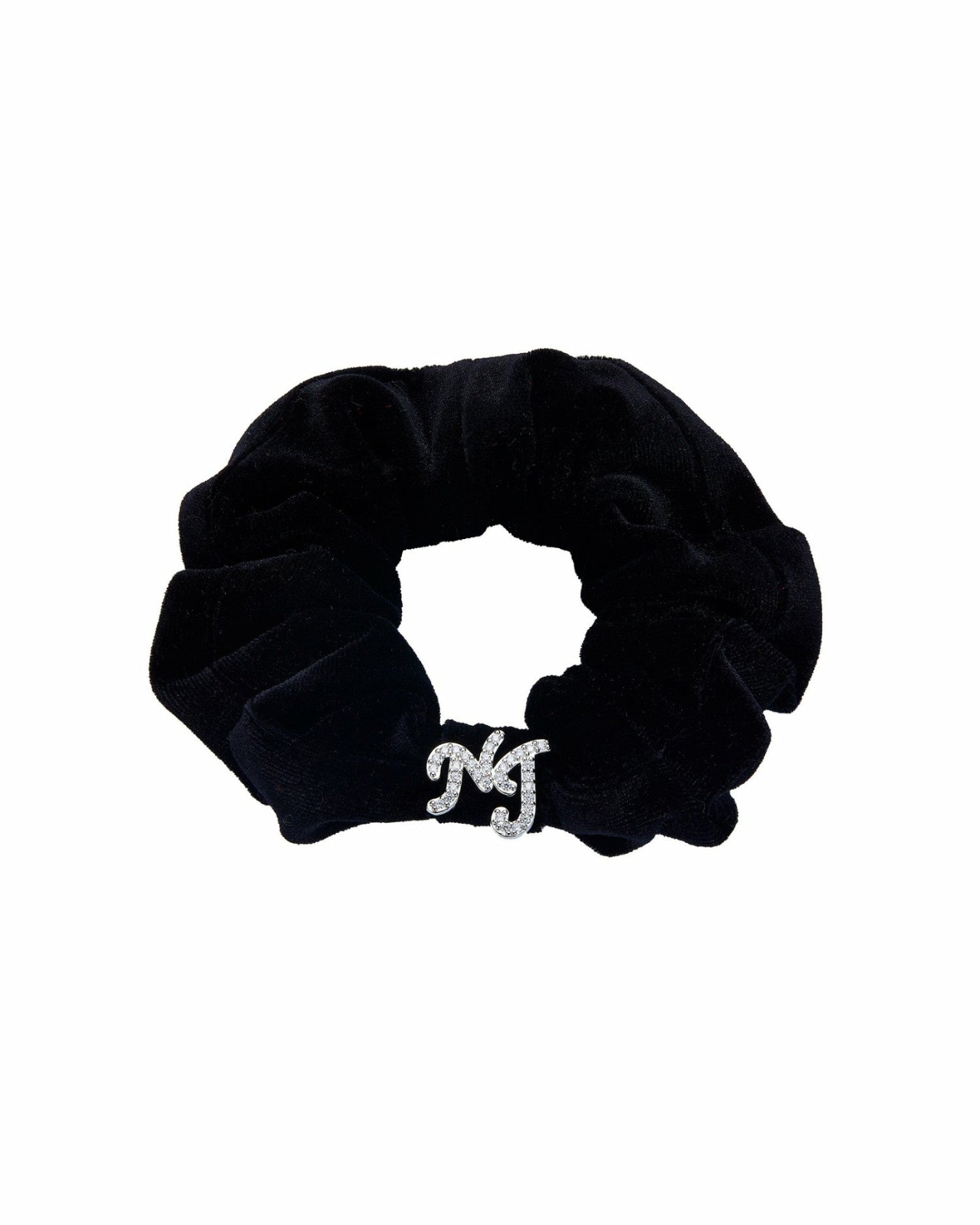 Nana Jacqueline J’adore Velvet Scrunchie: Black Hair Accessory for Cocktail Party Black