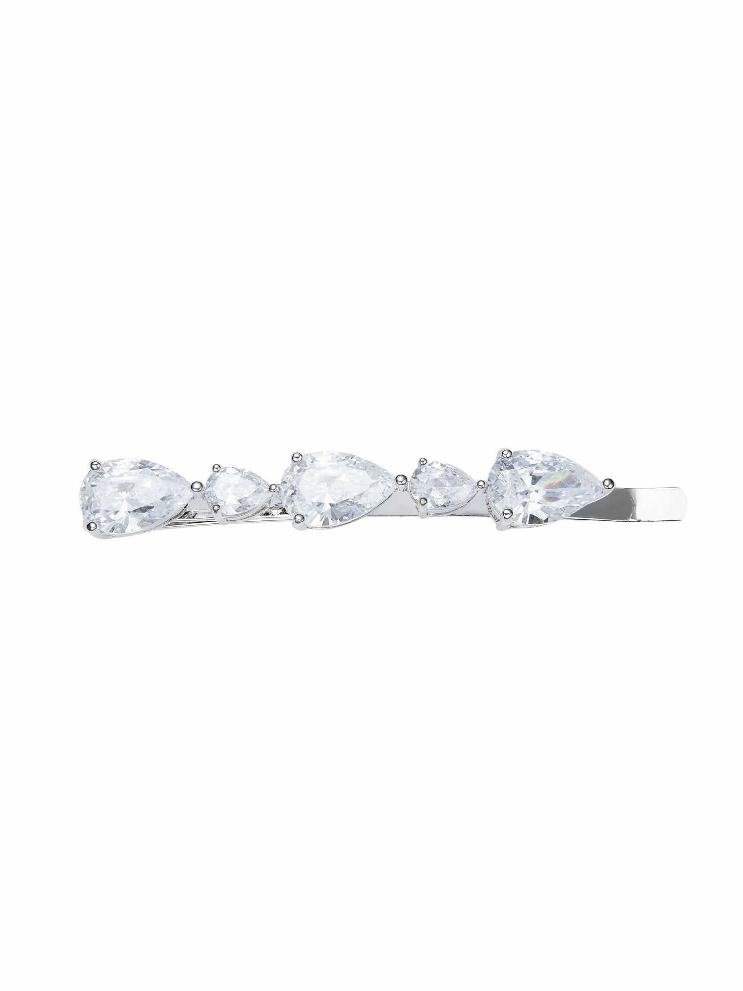 Nana Jacqueline Adriana Crystal Hair Clip Set White