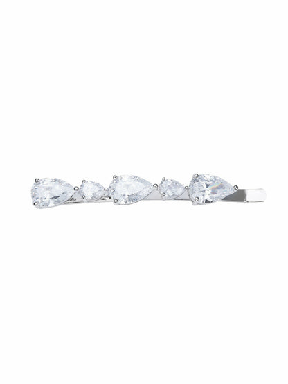 Nana Jacqueline Adriana Crystal Hair Clip Set White