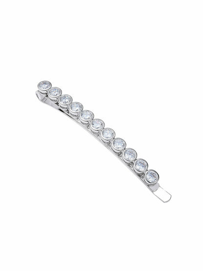 Nana Jacqueline Adriana Crystal Hair Clip Set White