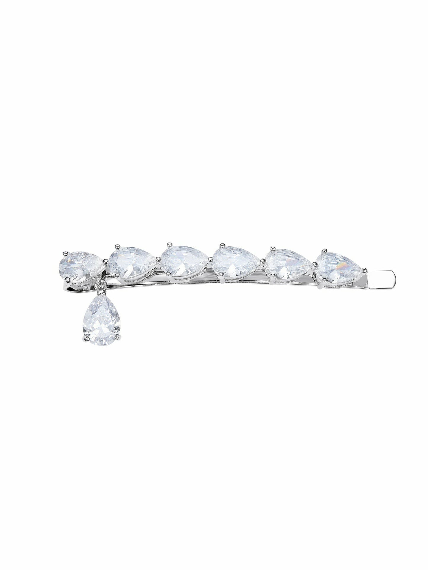 Nana Jacqueline Adriana Crystal Hair Clip Set White