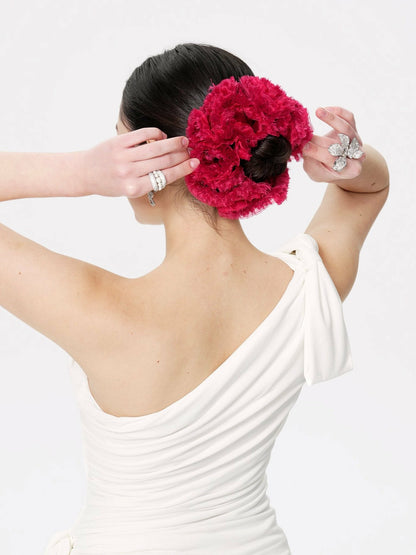 Nana Jacqueline Amani Scrunchie: Red Hair Scrunchie for Date Night Red