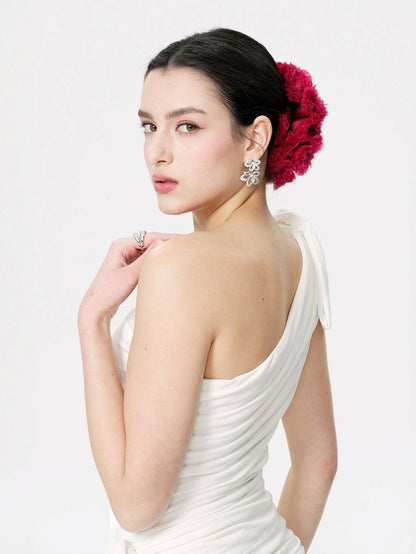 Nana Jacqueline Amani Scrunchie: Red Hair Scrunchie for Date Night Red
