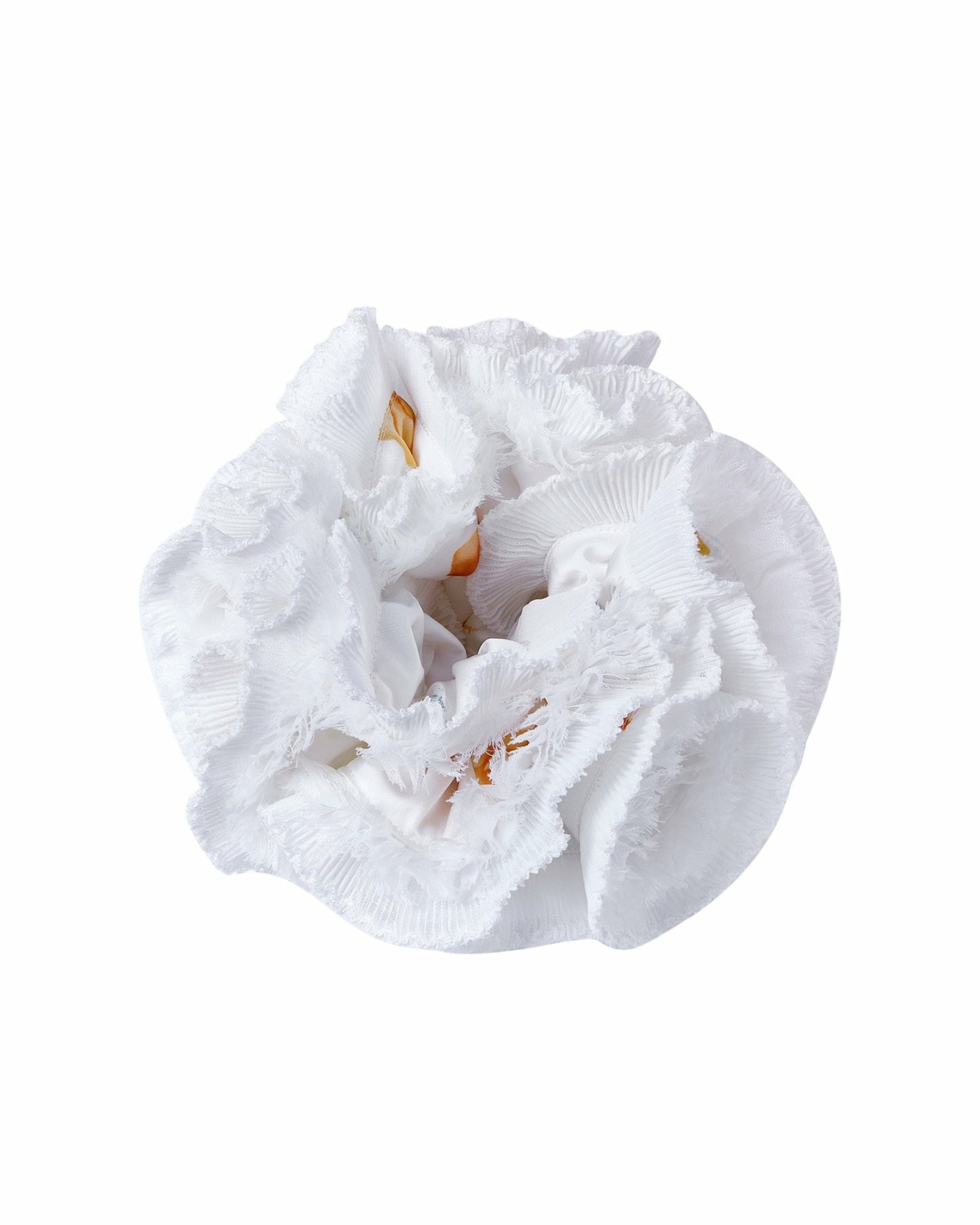 Nana Jacqueline Amani Scrunchie: White Scrunchie for Bridal Shower White
