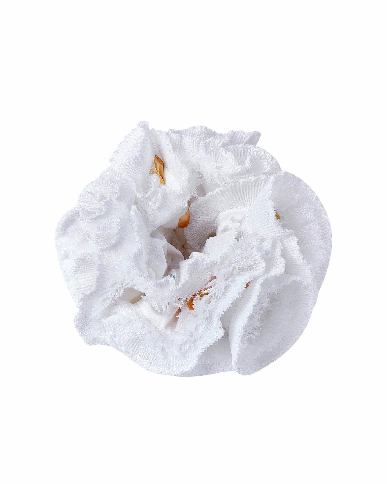 Nana Jacqueline Amani Scrunchie: White Scrunchie for Bridal Shower White