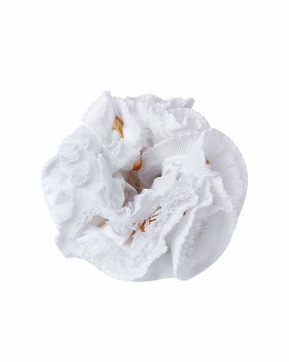Nana Jacqueline Amani Scrunchie: White Scrunchie for Bridal Shower White