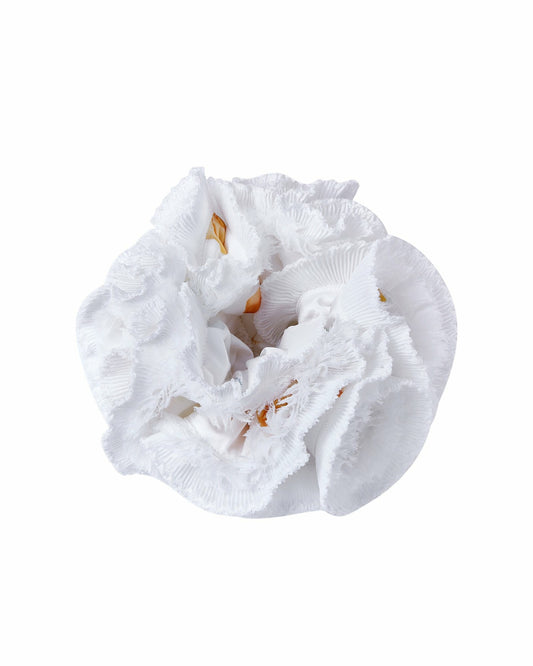 Nana Jacqueline Amani Scrunchie: White Scrunchie for Bridal Shower White