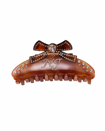 Nana Jacqueline Edith Hair Clip: Brown Hair Clip for Date Night Brown