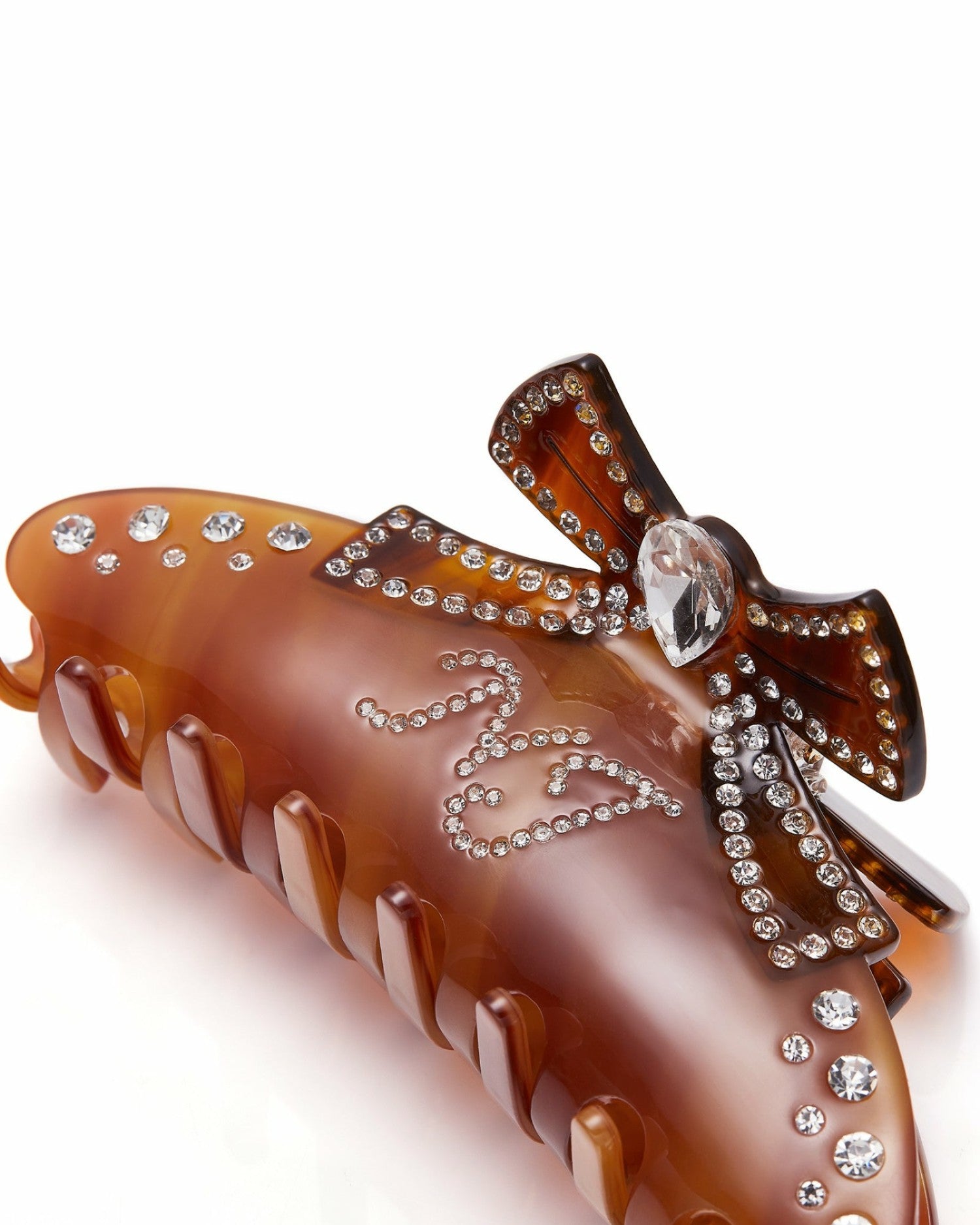 Nana Jacqueline Edith Hair Clip: Brown Hair Clip for Date Night Brown