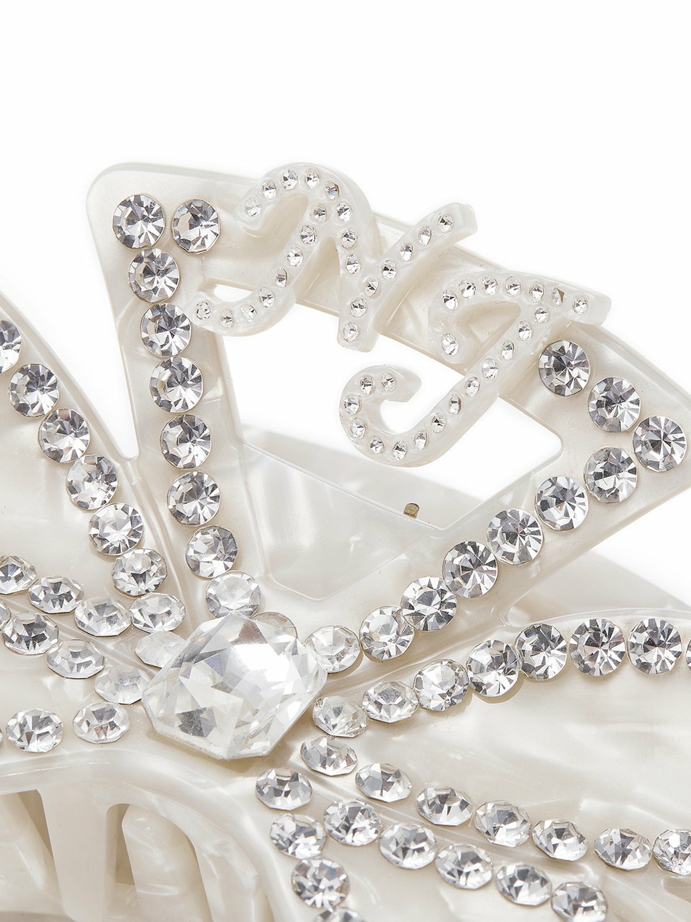 Nana Jacqueline Sydney Hair Clip: White Hair Clip for Bridal Shower White