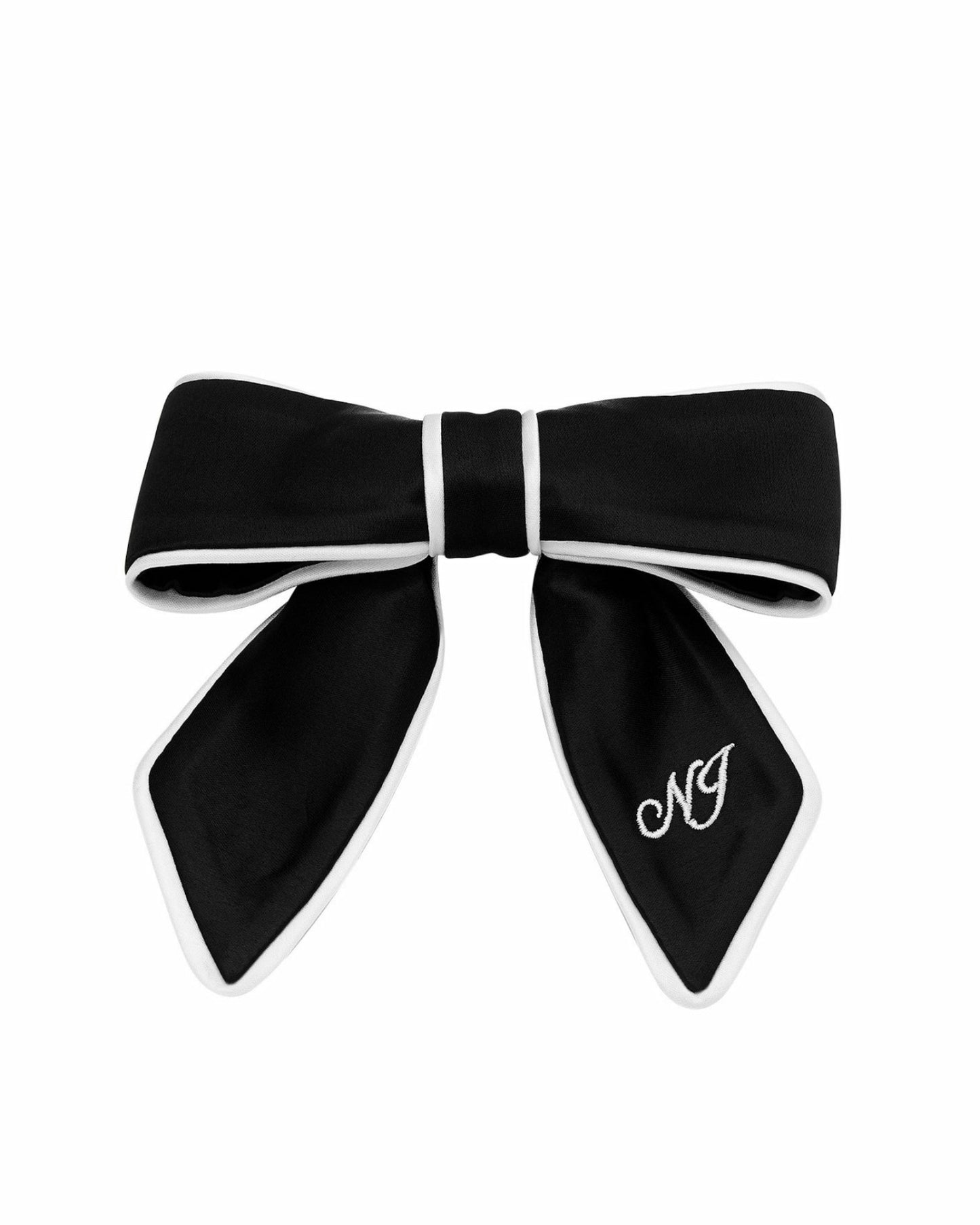 Nana Jacqueline Marlene Bow: Black Hair Bow for Party Black