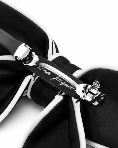 Nana Jacqueline Marlene Bow: Black Hair Bow for Party Black
