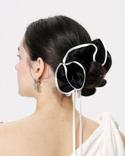 Nana Jacqueline Marlene Scrunchie: Black Hair Scrunchie for Everyday Styling Black