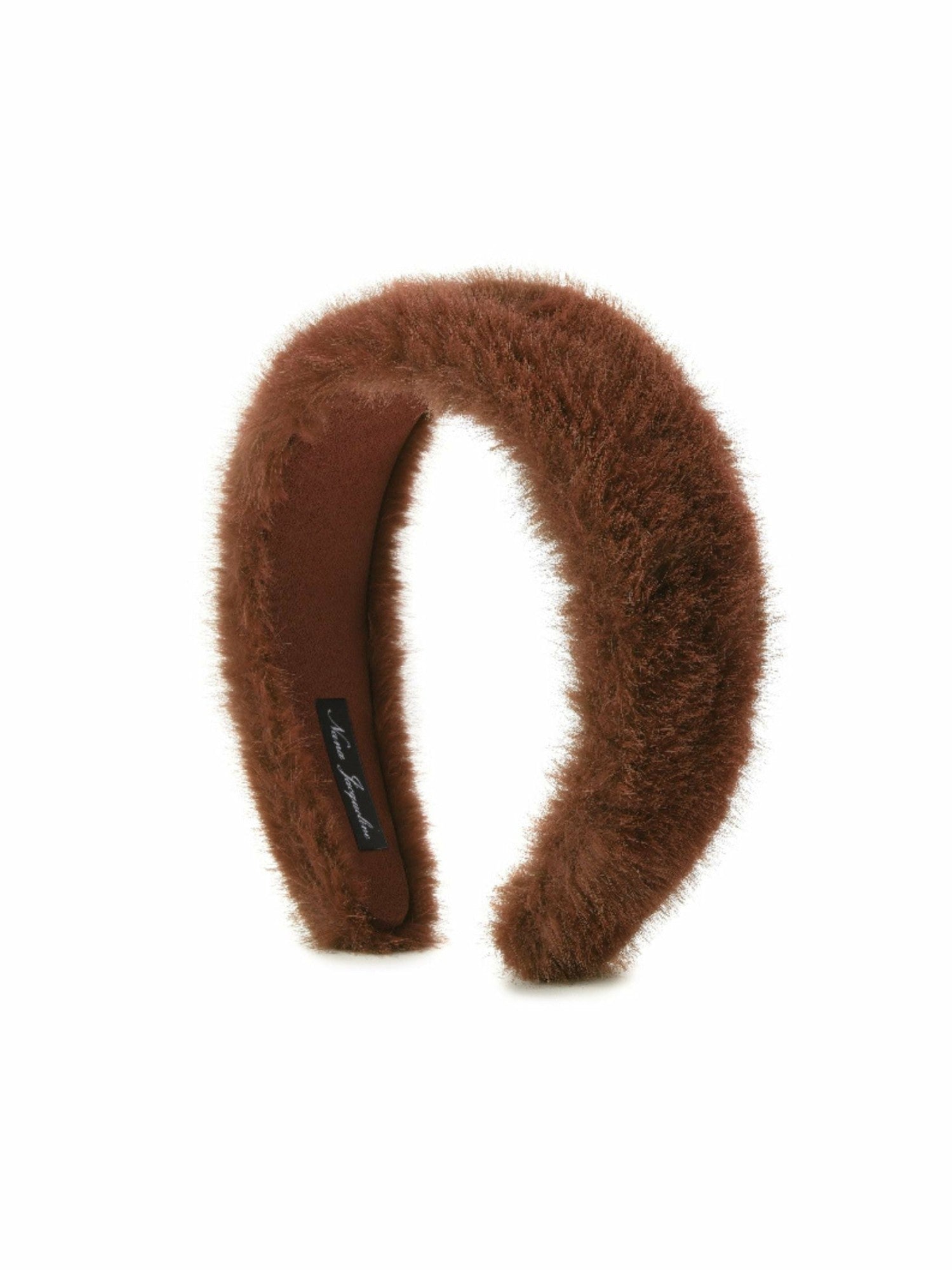 Nana Jacqueline Melanie Fur Headband: Brown Headband for Holiday Party Brown