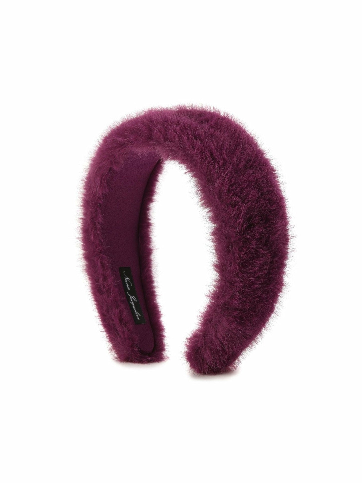 Nana Jacqueline Melanie Fur Headband: Purple Headband for Winter Outfit Purple