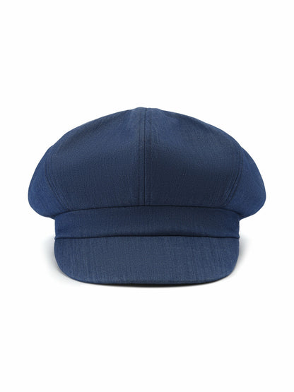Nana Jacqueline Amara Eight-Panel Newsboy Blue Hat Blue