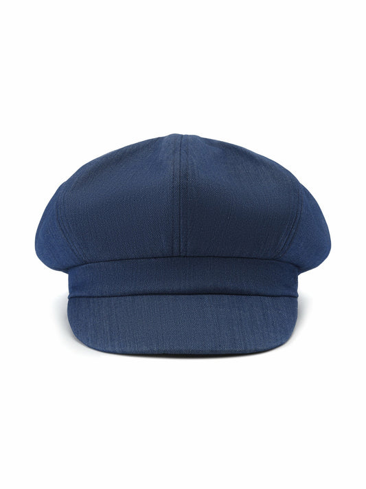 Nana Jacqueline Amara Eight-Panel Newsboy Blue Hat Blue