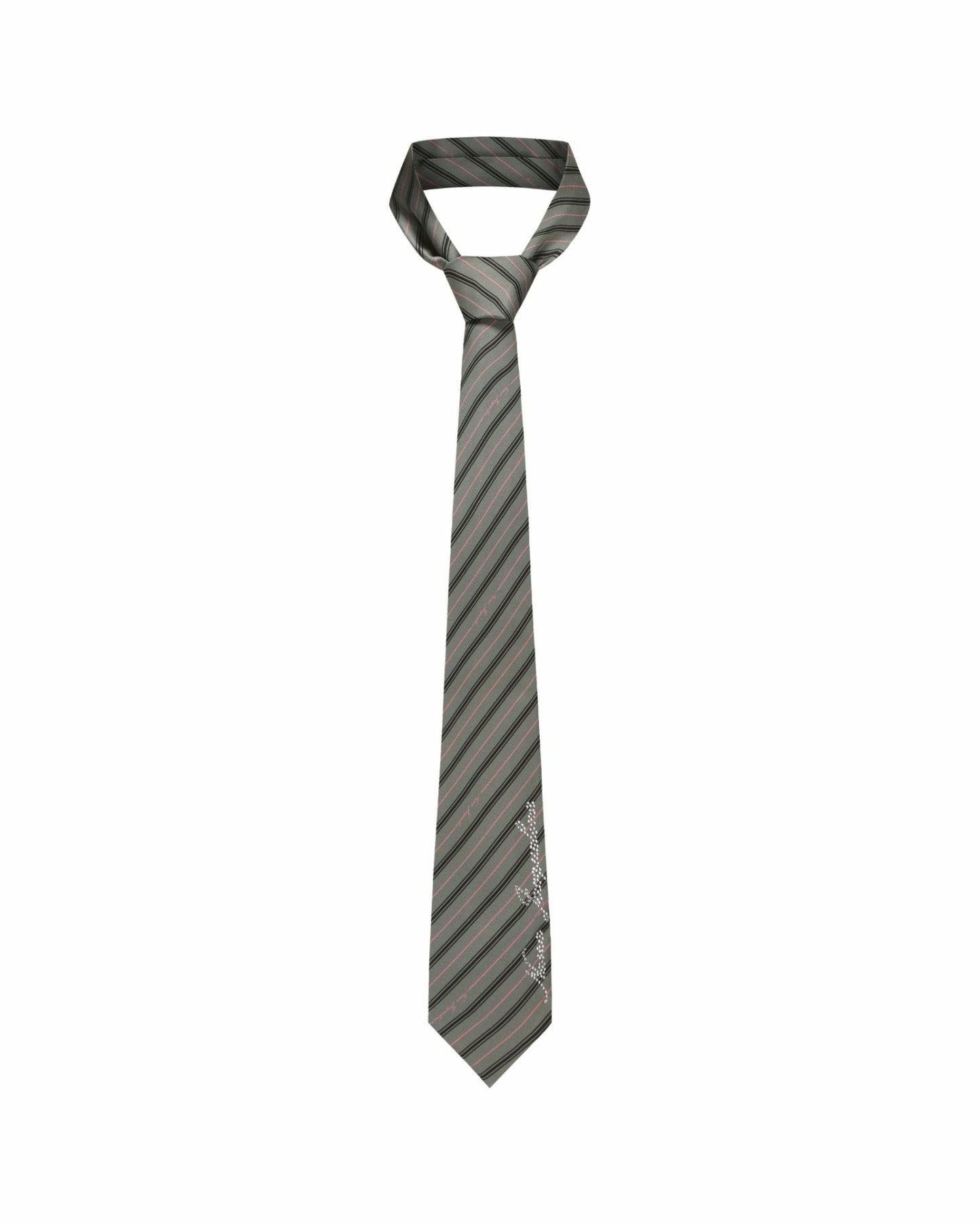 Nana Jacqueline Amber Tie: Gray Tie for Preppy Outfit Gray