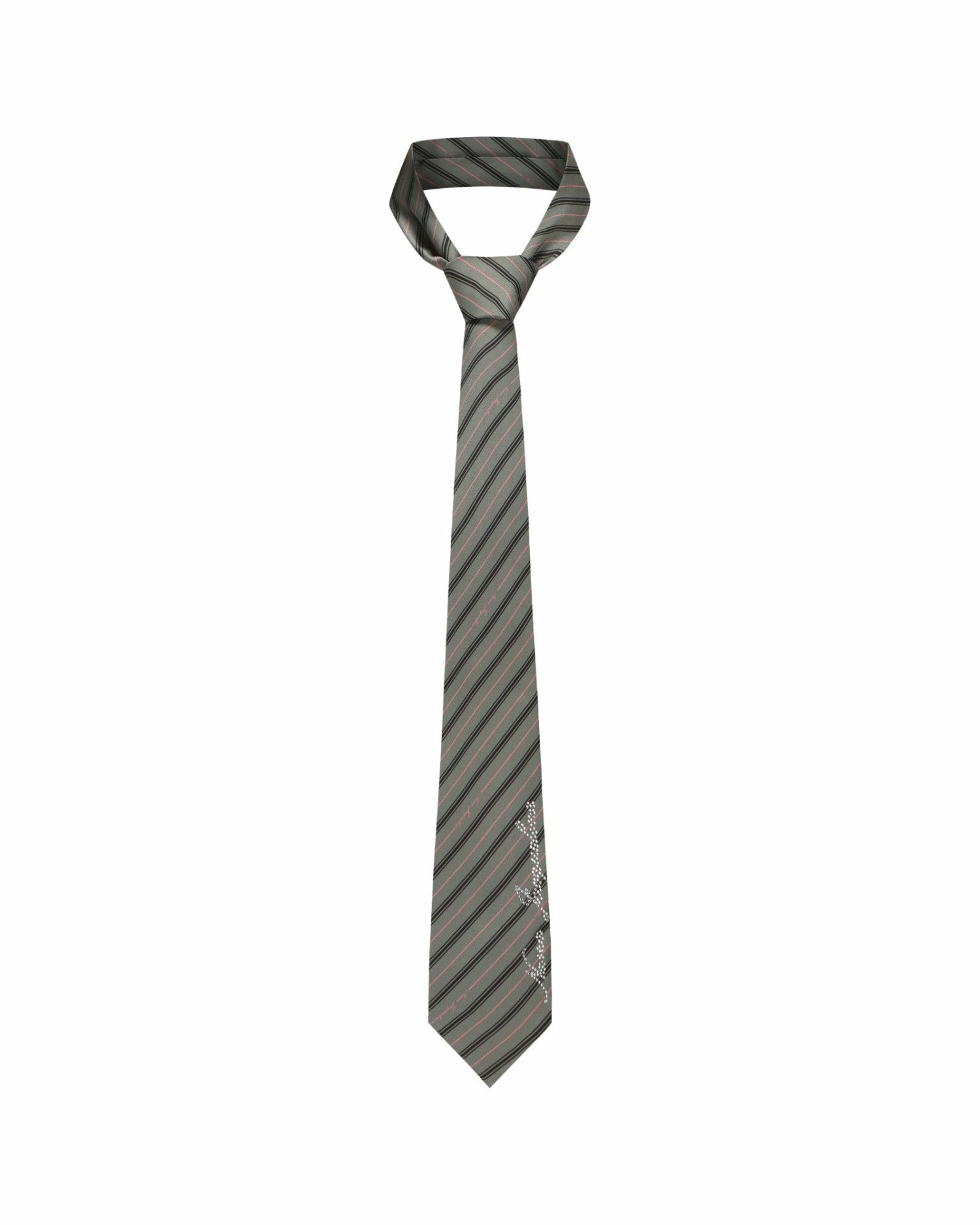 Nana Jacqueline Amber Tie: Gray Tie for Preppy Outfit Gray