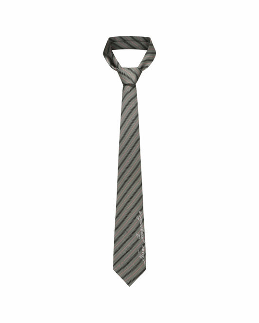 Nana Jacqueline Amber Tie: Gray Tie for Preppy Outfit Gray