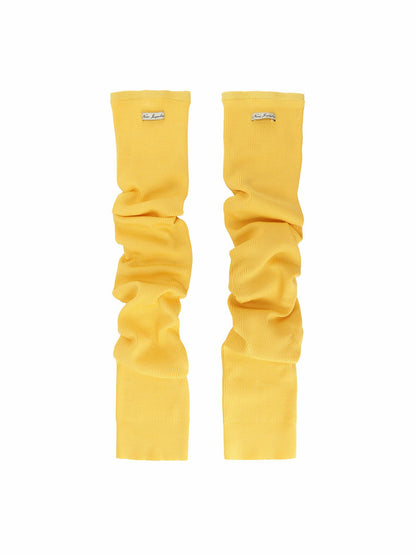 Nana Jacqueline Kendall Leg Warmers: Yellow Leg Warmers for Dance Class Yellow