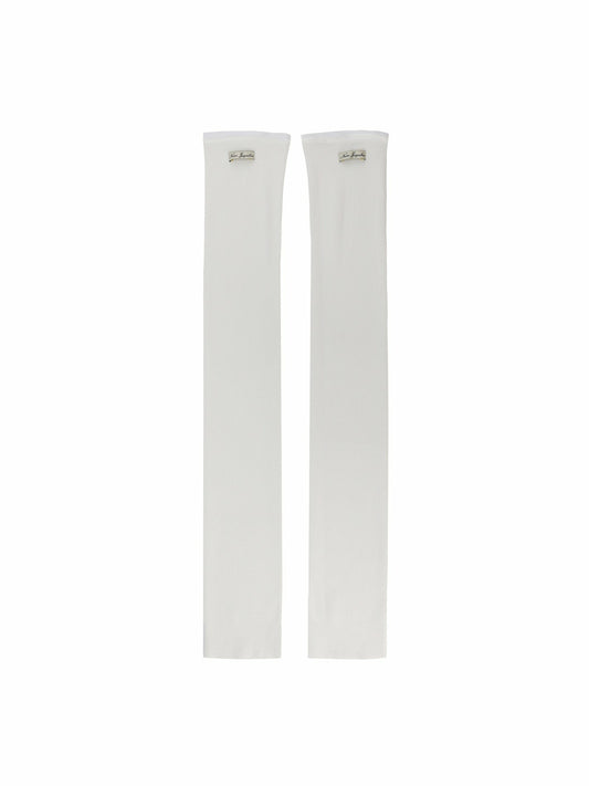 Nana Jacqueline Kendall Leg Warmers: White Leg Warmers for Dance Practice White