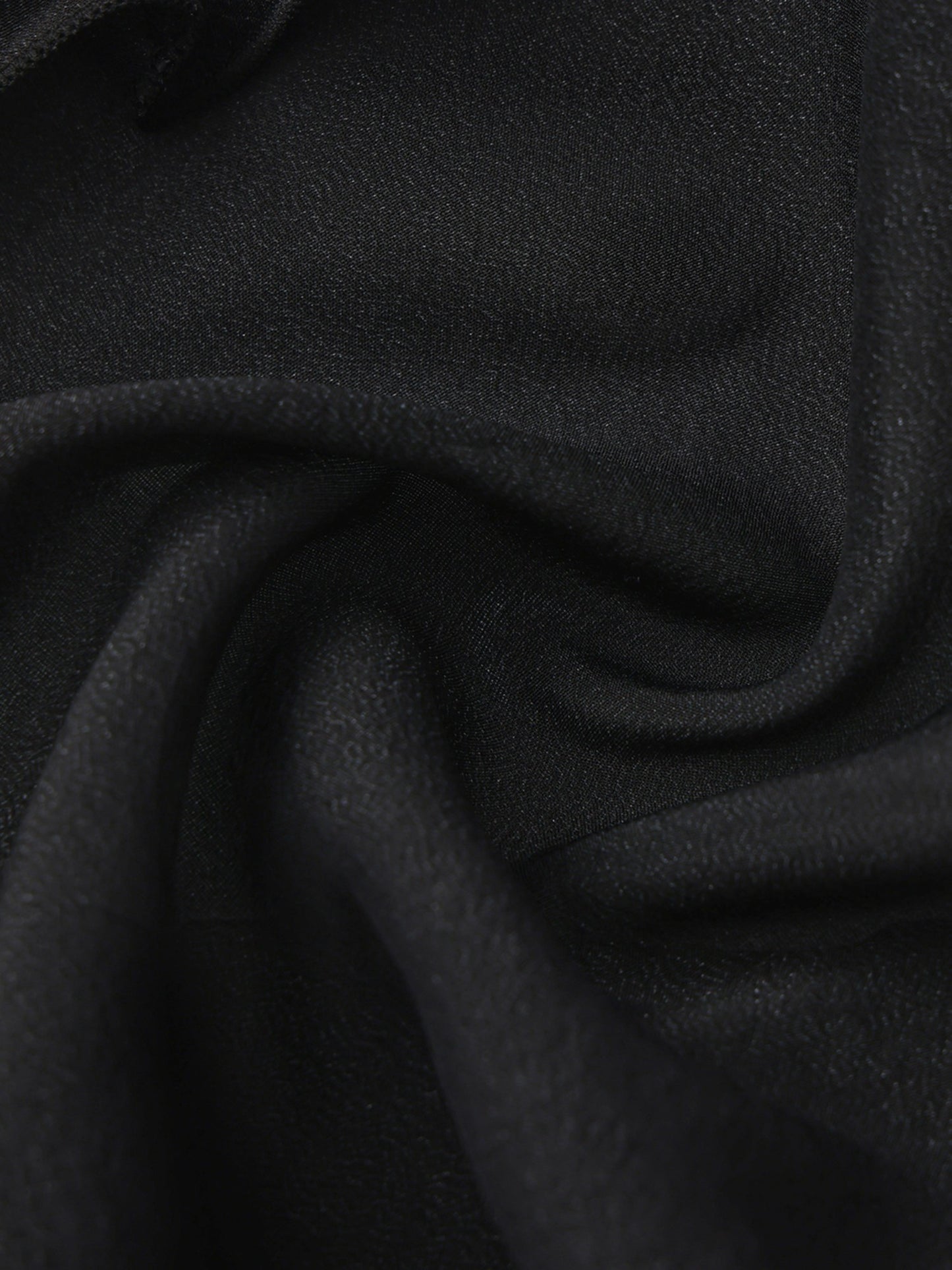 Nana Jacqueline Charlotte Ruffle V-Neck Black Wrap Top Black