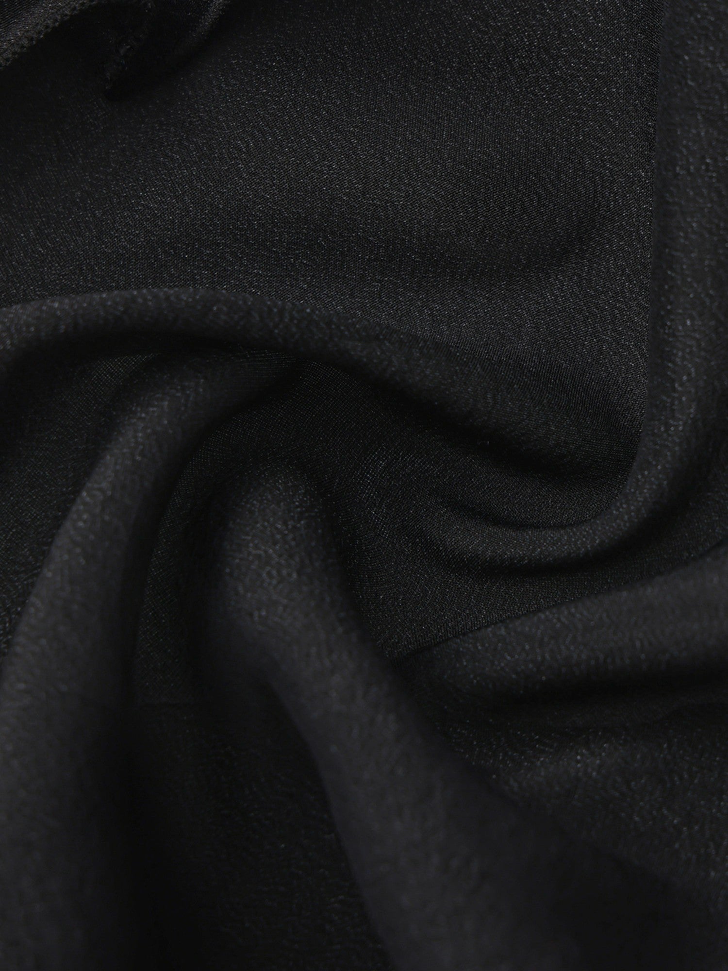 Nana Jacqueline Charlotte Ruffle V-Neck Black Wrap Top Black