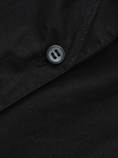 Nana Jacqueline Black Tailored Long Sleeve Button-Down Shirt Black