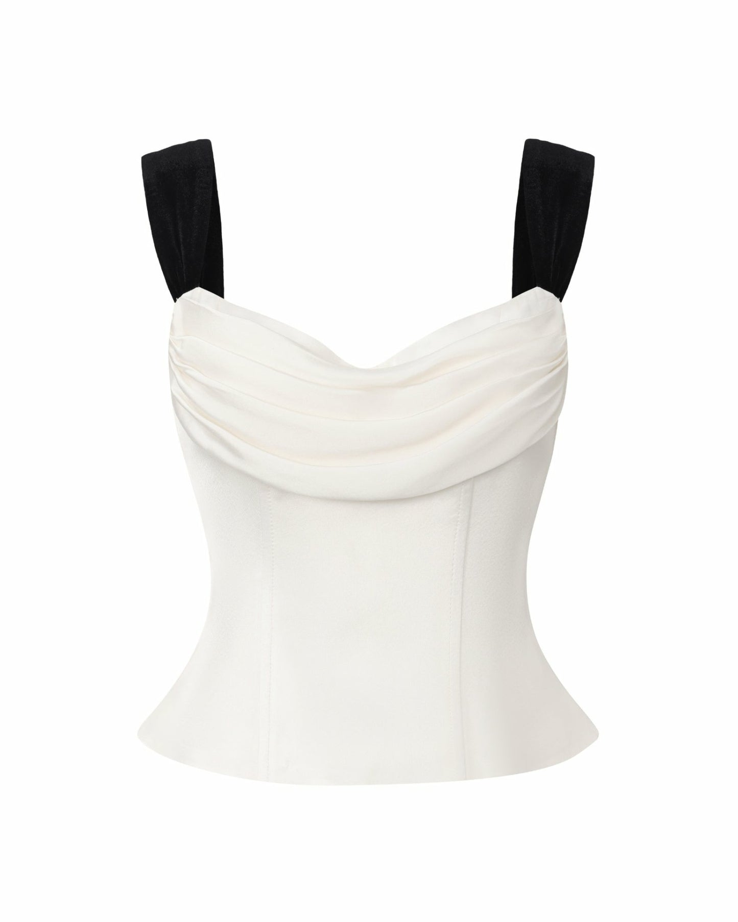 Nana Jacqueline Gia Bow Top: White Top for Date Night White