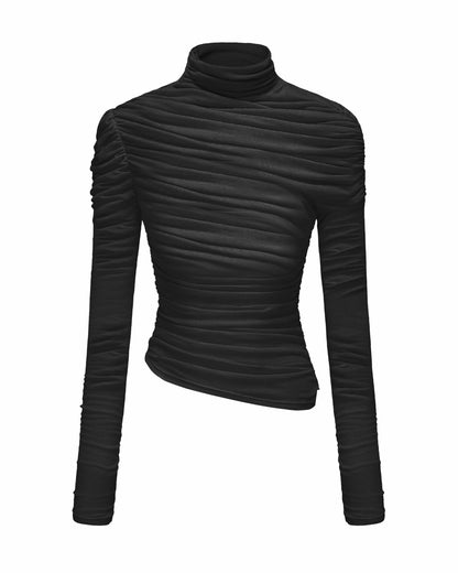 Nana Jacqueline Verena Top: Black Top for Date Night Black