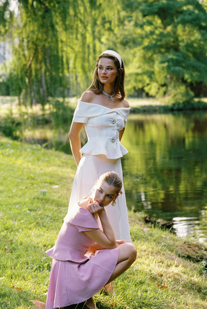 Nana Jacqueline Blakely Top: White Top for Engagement Party White