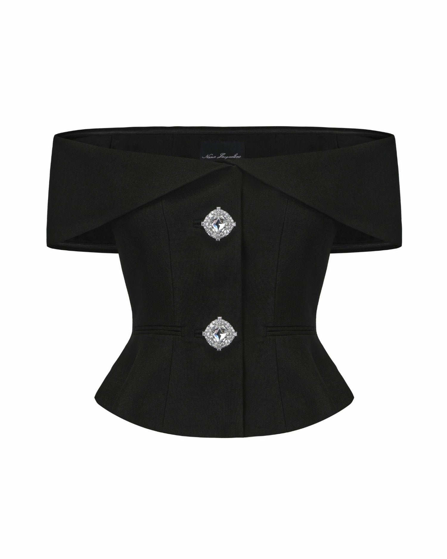 Nana Jacqueline Blakely Top: Black Top for Date Night Black