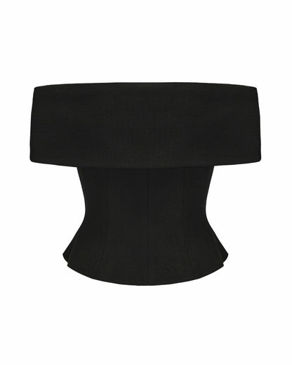 Nana Jacqueline Blakely Top: Black Top for Date Night Black