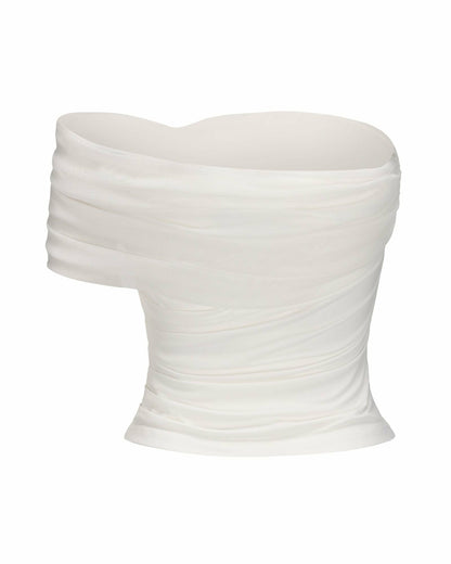 Nana Jacqueline Marlene Top: White Mini Dress for Bridal Shower White