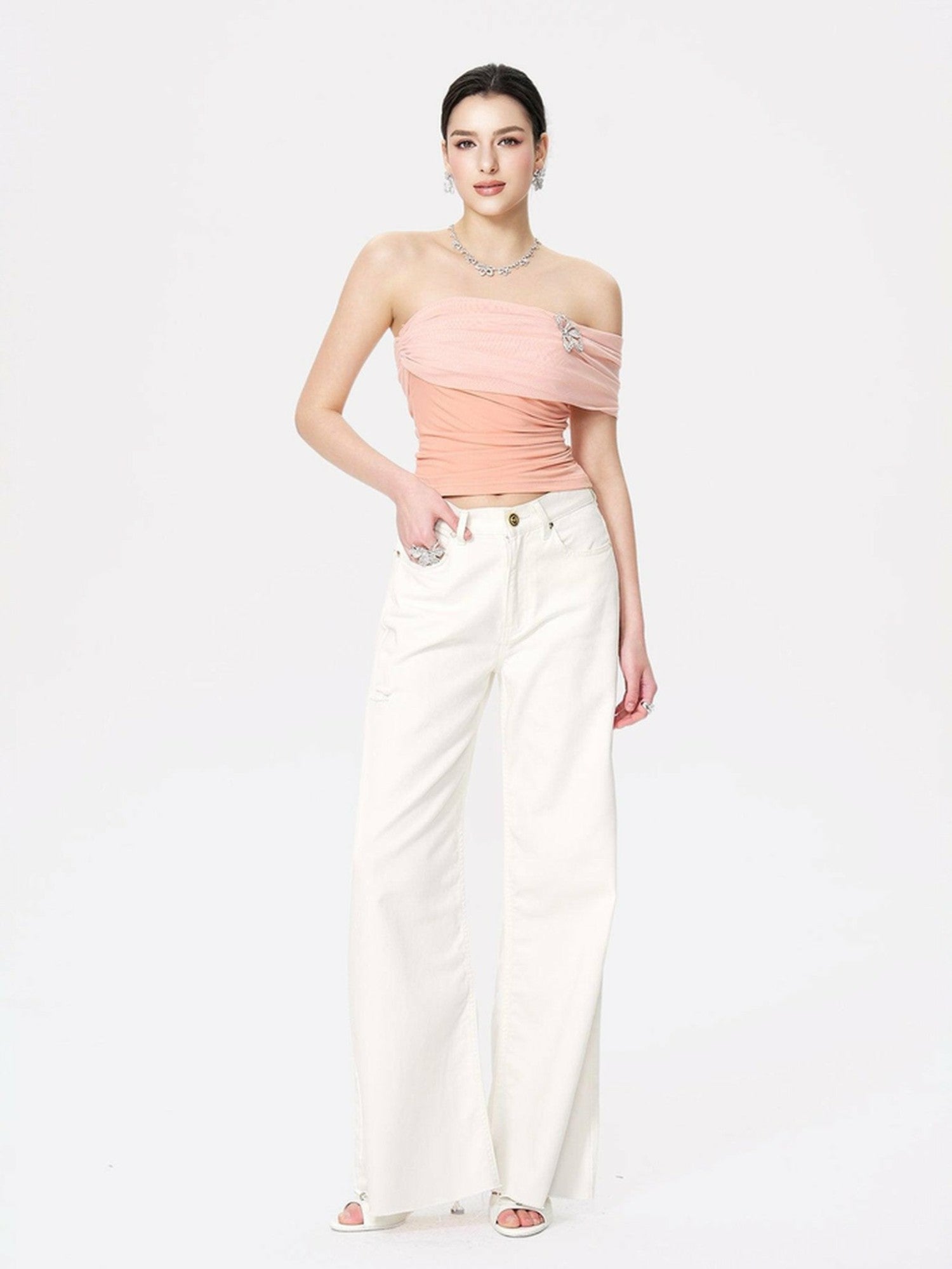Nana Jacqueline Marlene Top: Pink Top for Date Night Pink