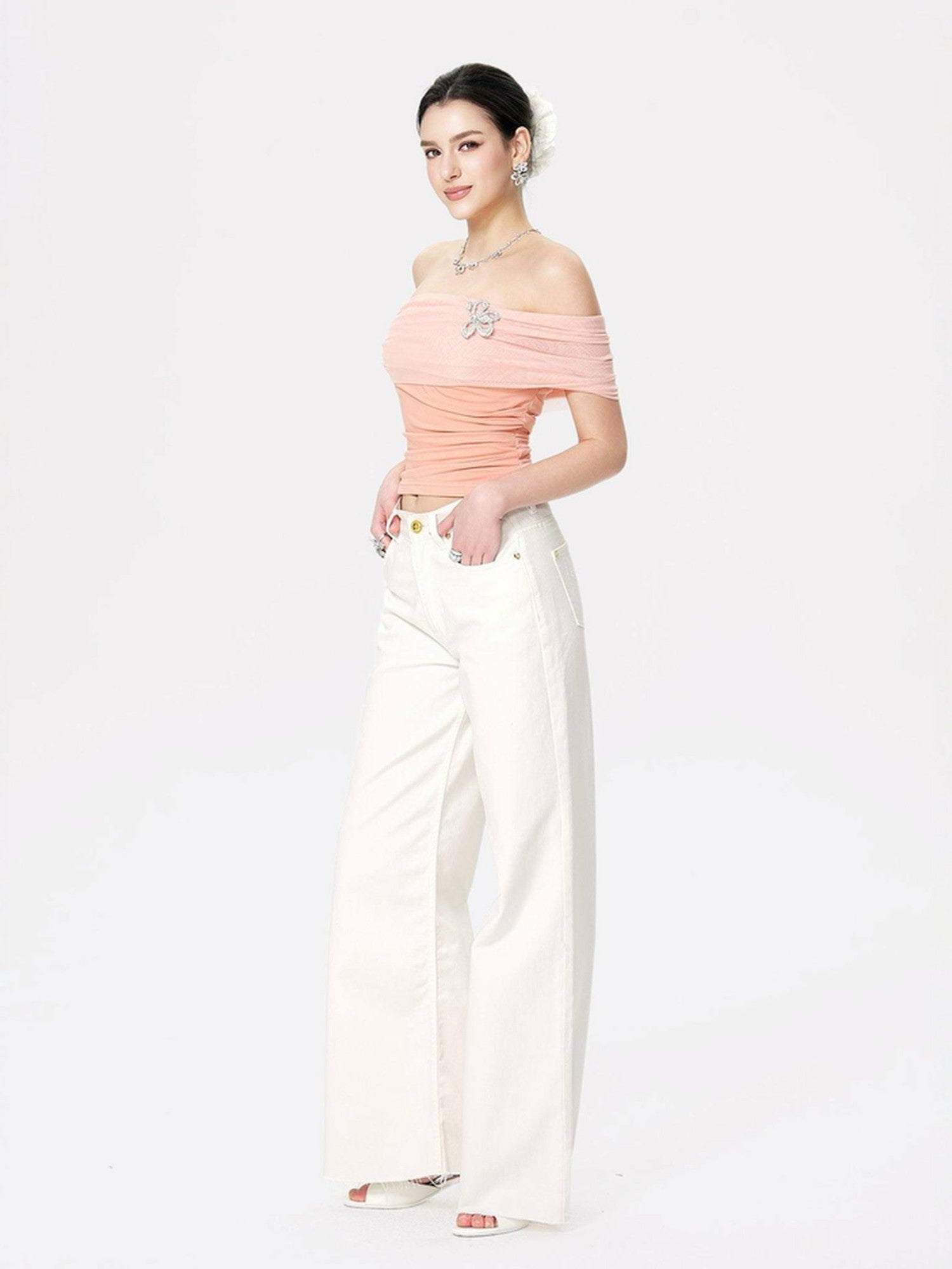 Nana Jacqueline Marlene Top: Pink Top for Date Night Pink
