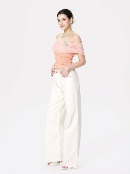 Nana Jacqueline Marlene Top: Pink Top for Date Night Pink