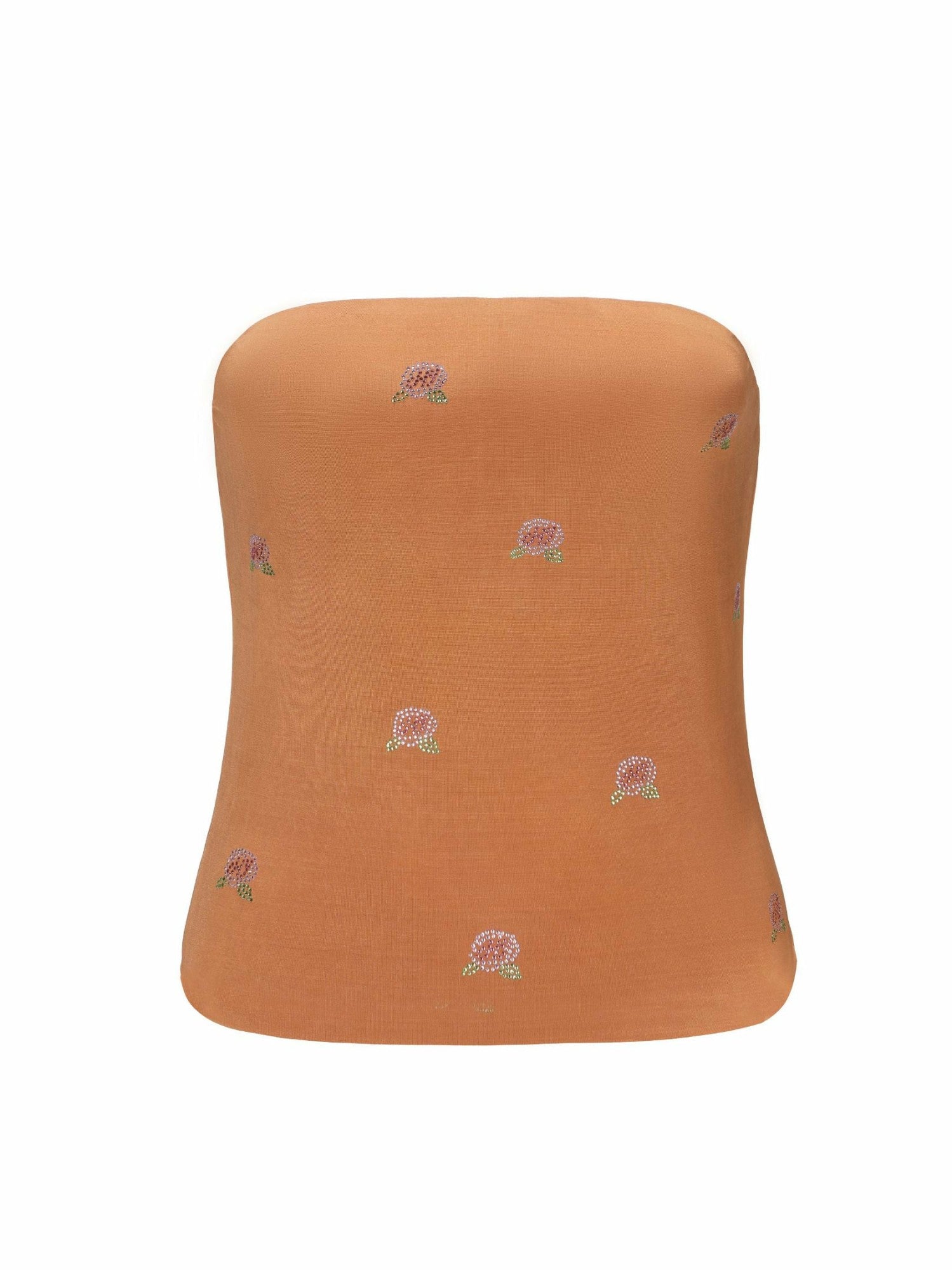 Nana Jacqueline Rosana Embroidered Top: Brown Top for Date Night Brown