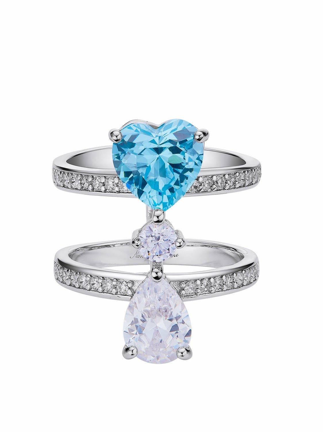 Nana Jacqueline Penelope Ring: Blue Ring for Date Night Blue