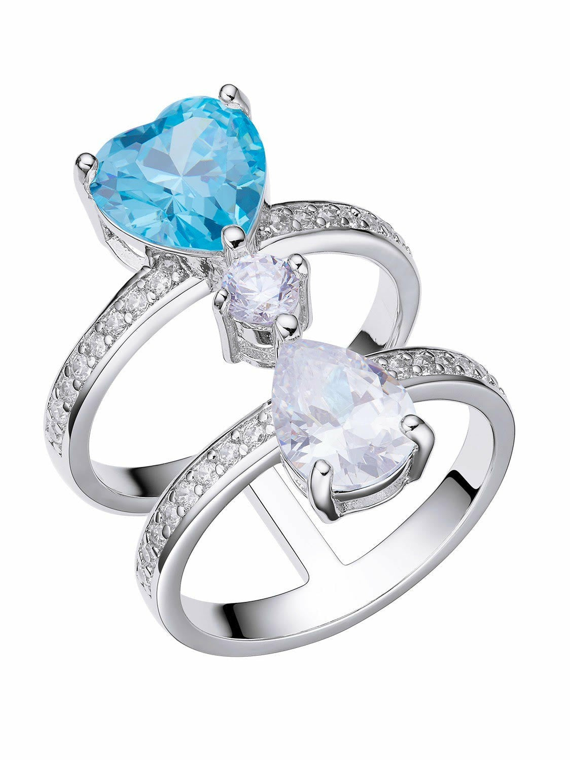 Nana Jacqueline Penelope Ring: Blue Ring for Date Night Blue