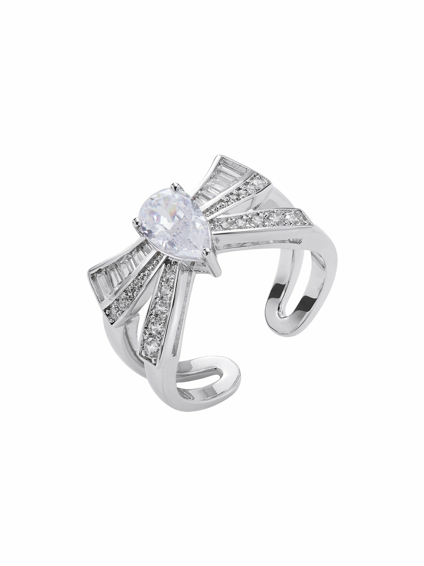Nana Jacqueline Claira Ring: White Ring for Engagement Party White
