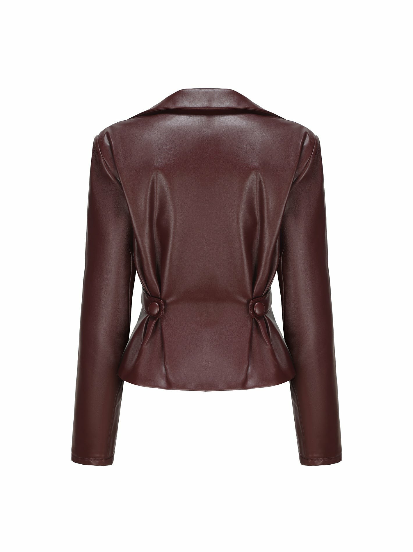 Nana Jacqueline Mirabel Faux Leather Jacket: Brown Jacket for Date Night Brown