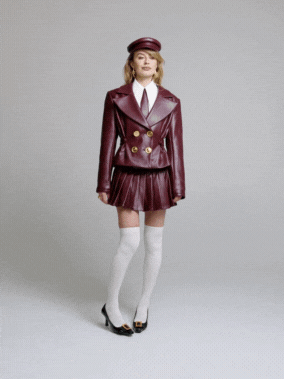 Nana Jacqueline Mirabel Faux Leather Jacket: Brown Jacket for Date Night Brown